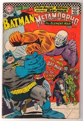 Buy DC BRAVE And The BOLD Comics  #68 1966  VG 4.0  Batman Metamorpho Man • 17.99£