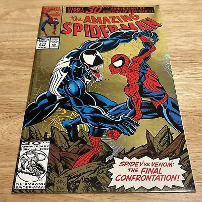 Buy Amazing Spider-Man 1993 #375 (NM) Vs. VENOM Gold Foil 30th Comic Book Marvel • 25.95£