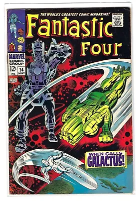 Buy (1961) Marvel Fantastic Four #74 - Galactus Silver Surfer Appearance - Fn/vf • 92.49£