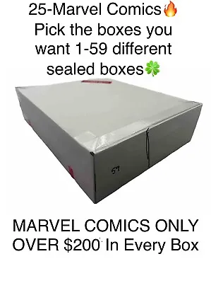 Buy Marvel Comics Blend Lot Of 25!PICK YOUR OWNBOX!EachSealedBoxHasOver$200value!! • 39.42£