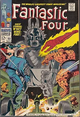 Buy Fantastic Four #80 1968 Marvel -1st Tomazooma,living Totem- Lee/kirby...vf/nm • 96.73£