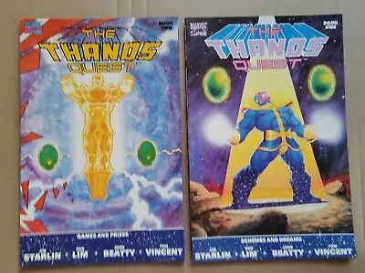 Buy Thanos Quest 1 & 2 Complete Series VF To VF+ 1st Prints Jim Starlin • 26.09£