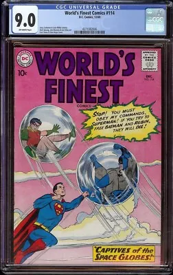 Buy World's Finest Comics # 114 CGC 9.0 OW (DC, 1960) Curt Swan Cover • 199.88£