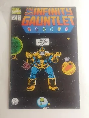 Buy 1991 Marvel The Infinity Gauntlet #4 Perez Starlin Thanos Avengers Endgame Comic • 10£