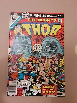 Buy The Mighty Thor King Size Annual  No 5 1976  Hercules Appearance Fine-  Marvel  • 14.99£