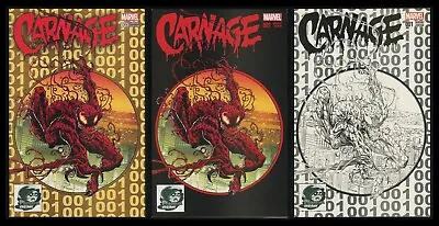 Buy Carnage 1 Phantom Variant Collection Phantom Color Gold Sketch 3 Covers Symbiote • 197.79£