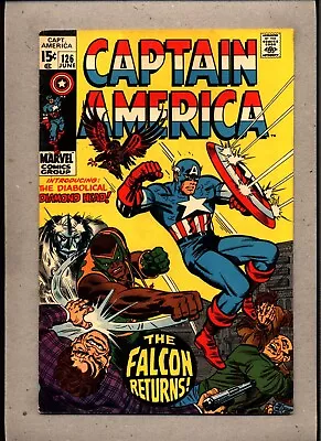 Buy Captain America #126_june 1970_fine_ The Falcon Returns _silver Age Marvel! • 2£