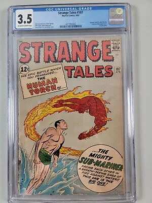 Buy Strange Tales 107 (Marvel, 1963) CGC 3.5 Classic Sub-Mariner Vs. Human Torch • 236.51£