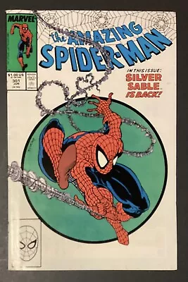Buy Amazing Spider-Man 301. Classic Todd McFarlane Cover. Silver Sable Story. VF/NM • 98.83£