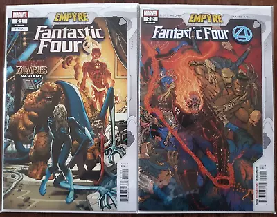 Buy FANTASTIC FOUR #21 And #22 (2020 Marvel) EMPYRE TIE IN ISSUES *FREE SHIPPING* • 18.13£