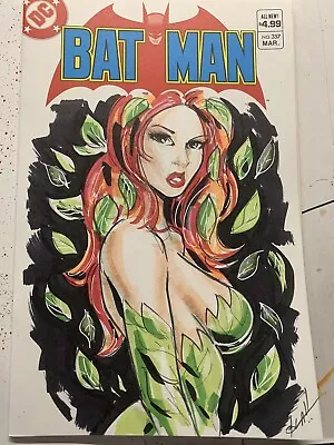 Buy Batman 357 Original Sketch Cover Variant Poison Ivy • 47.43£
