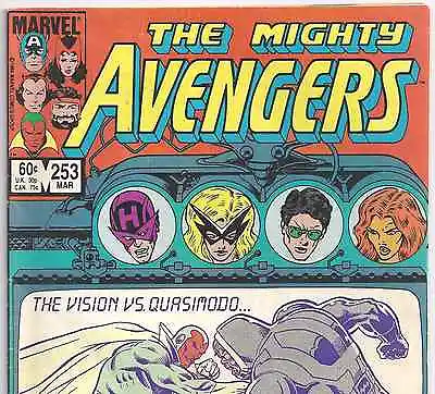 Buy The MIGHTY AVENGERS #253 Vision Vs Quasimodo From Mar. 1985 In VG+ Condition • 6.40£