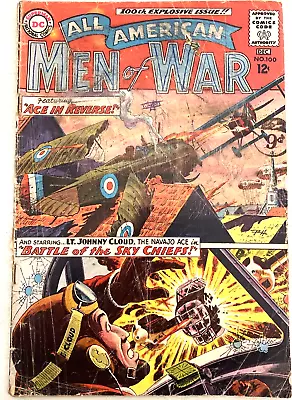 Buy All American Men Of War. # 100. December 1963. Jon Boganove-cover. Low Grade. • 3.99£