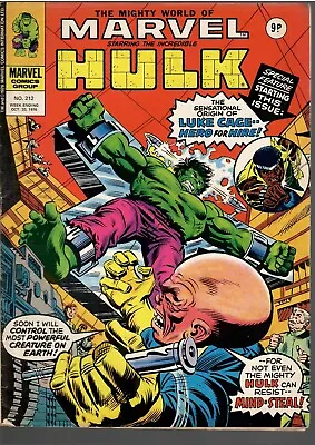 Buy #212 1976 20 Oct The Mighty World Of Marvel Starring The Incredible Hulk Good • 5£