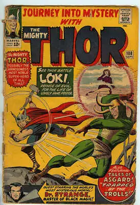 Buy Journey Into Mystery #108 1.8 // Thor Vs Loki Marvel Comics 1964 • 39.42£