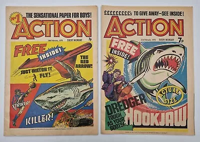 Buy Rare Pre-ban IPC 1976 Action Comic #1 & #2 And Cracker #1 - Scarce Lot X3 Bundle • 4.70£