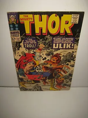 Buy Thor #137 1967 1st Appearance Of Ulik The Troll 2nd Appearance Of Sif • 11.95£