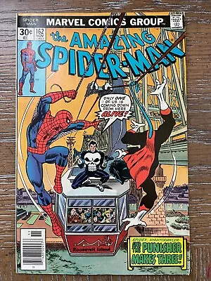 Buy The Amazing Spider-man #162, Very Fine, Let The Punisher Fit The Crime! • 70.20£