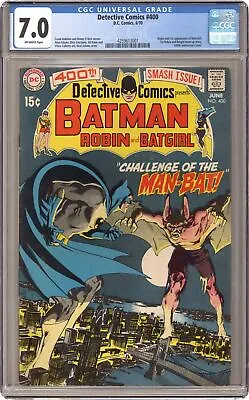 Buy Detective Comics #400 CGC 7.0 1970 4259613001 1st App. Man-Bat • 348.92£