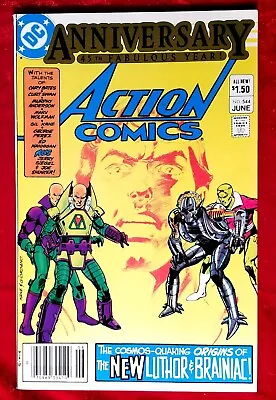 Buy 1983 ACTION COMICS #544 1st App Luthor Armor New Brainiac Superman NEWSSTAND 80s • 17.17£