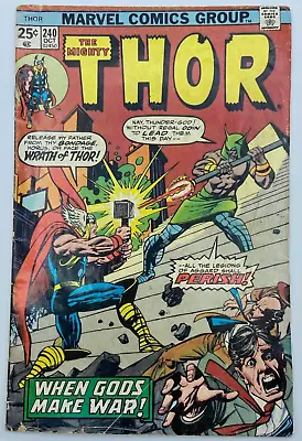 Buy The Mighty Thor Vol. 1 No. 240, Vintage 1975 Marvel Comics • 4£