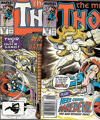 Buy **Thor # 392 & 393** DAREDEVIL!! 1st APPEARANCE QUICKSAND! KEVIN MASTERSON!! • 3.96£