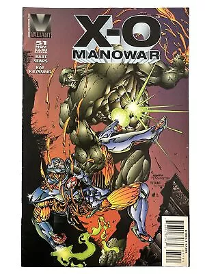 Buy X-O Manowar - Valiant Comics Vol 1 Number 51 - November 1995 - Bart Sears • 4.95£