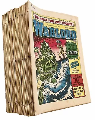 Buy Vintage Warlord Comic Bundle 1983 X 51 Job Lot Jan - Dec Nos 432 - 484 • 39£