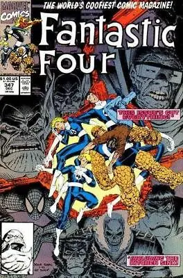 Buy Fantastic Four (1961) # 347 (4.0-VG) Water Damage, Art Adams Cover 1990 • 2.70£
