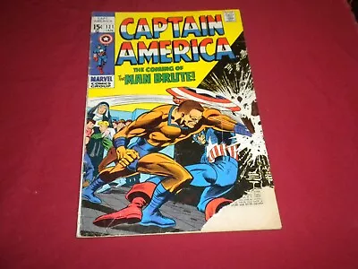 Buy BX1 Captain America #121 Marvel 1970 Comic 3.0 Bronze Age Copy 5 • 8.38£