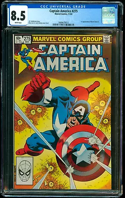 Buy Captain America #275 CGC 8.0 1st Appearance Baron Zemo Thunderbolts 1982 Marvel • 40.21£