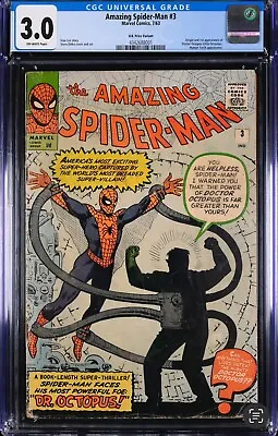 Buy Amazing Spider-Man #3 CGC Stan Lee / Steve  Ditko • 2,500£