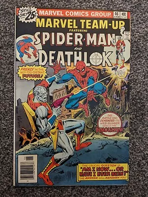 Buy Marvel Team Up 46. Marvel 1976. Spider-man, Deathlok. Combined Postage • 2.49£