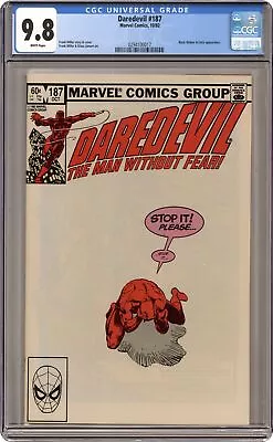 Buy Daredevil #187 CGC 9.8 1982 0294100017 • 71.13£