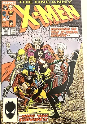 Buy Uncanny X-men # 219.  July 1987. Bret Blevins-cover. Fn/vfn 7.0 • 4.49£