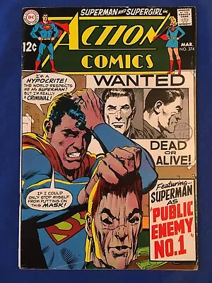 Buy Action Comics #374 FN- (5.5) DC ( Vol 1 1969) • 14£