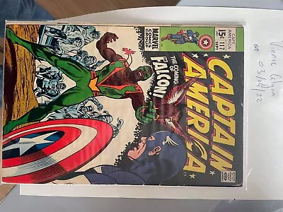Buy Captain America 117 1st App The Falcon Sam Wilson Marvel 1969 FI Grail Key Rare • 400£