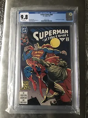 Buy Action Comics #683 DC CGC Graded 9.8 White Pages Superman Doomsday Key Issue • 126.49£