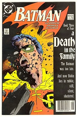 Buy Batman #428 (1989)  Death In The Family,  Newsstand Edition • 55.40£