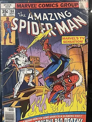 Buy Amazing Spider-Man #184 VG/FN 1st Appearance Of White Dragon) Marvel 1978 • 7.94£