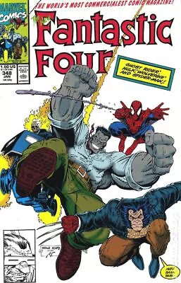 Buy Fantastic Four #348 Adams FN 1991 Stock Image • 8.39£