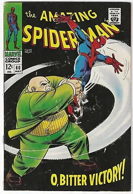 Buy AMAZING SPIDER-MAN #60 (1968)  2nd KINGPIN COVER CLASSIC ROMITA ART VG • 31.54£