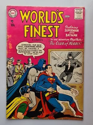 Buy World's Finest Comics #89 Vg+ (4.5) August 1957 Dc Superman Batman Robin ** • 89.99£