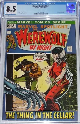 Buy Marvel Spotlight #3 CGC 8.5 May 1972 Werewolf By Night (Jack Russell) • 191.45£