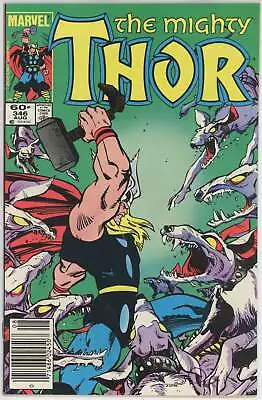Buy Thor #346 (1962) - 7.5 VF- *Ragnarok And Roll/Malekith* Newsstand • 3.55£