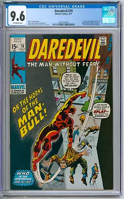 Buy Daredevil 78 CGC Graded 9.6 NM+ Marvel Comics 1971 • 240.14£