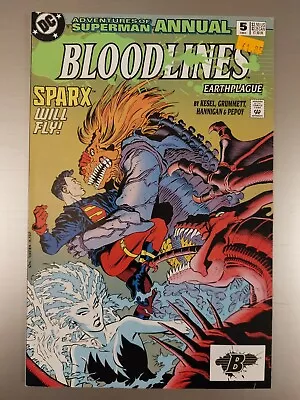 Buy Dc Comics The Adventures Of Superman Annual #5 Comic Vg+ Bloodlines Earthplague • 3.79£