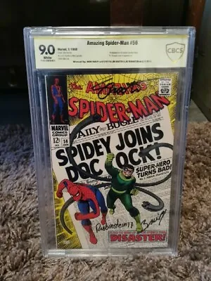 Buy Amazing Spider-Man #56 1968 Signed Bagley, Shooter & Rubinstein CBCS 9.0 • 300£