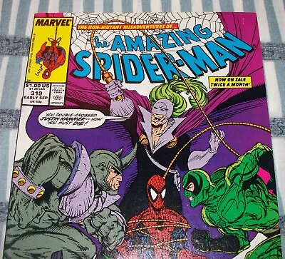 Buy The Amazing Spider-Man #319 SCORPION & RHINO From Sept. 1989 In VF+ Con. DM • 9.64£