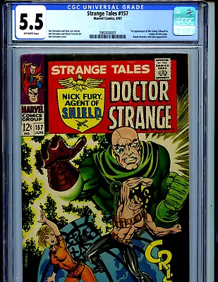 Buy Strange Tales  #157 CGC 5.5  1967 Marvel 1st Living Tribunal Amricons K72 • 126.19£